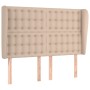 Cabecero con orejas cuero sintético capuchino 147x23x118/128 cm de , Cabeceros y pies de cama - Ref: Foro24-3118051, Precio: ...