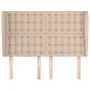 Cabecero con orejas cuero sintético capuchino 147x23x118/128 cm de , Cabeceros y pies de cama - Ref: Foro24-3118051, Precio: ...