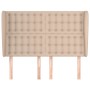 Cabecero con orejas cuero sintético capuchino 147x23x118/128 cm de , Cabeceros y pies de cama - Ref: Foro24-3118051, Precio: ...