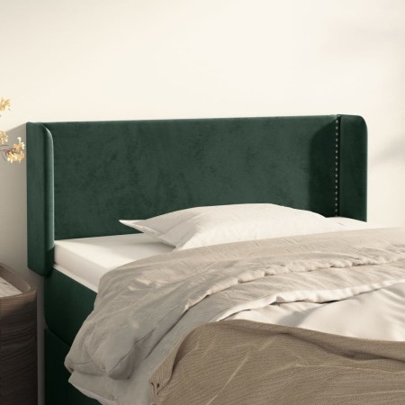Cabecero de terciopelo verde oscuro 103x16x78/88 cm de , Cabeceros y pies de cama - Ref: Foro24-3118673, Precio: 43,58 €, Des...