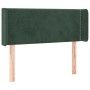 Cabecero de terciopelo verde oscuro 103x16x78/88 cm de , Cabeceros y pies de cama - Ref: Foro24-3118673, Precio: 43,58 €, Des...