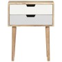 Mesita de noche de madera maciza de mango 47x35x59 cm de vidaXL, Mesitas de noche - Ref: Foro24-286481, Precio: 76,38 €, Desc...