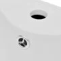 Runder Keramikboden Waschbecken hohl für weißen Wasserhahn/Abfluss von vidaXL, Sinkt - Ref: Foro24-141942, Preis: 287,19 €, R...