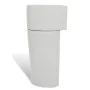 Lavabo de pie redondo de cerámica hueco de grifo/desagüe blanco de vidaXL, Lavabos - Ref: Foro24-141942, Precio: 287,19 €, De...
