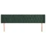Kopfteil aus dunkelgrünem Samt, 203 x 16 x 78/88 cm von , Kopf- und Fußteile - Ref: Foro24-3119173, Preis: 96,63 €, Rabatt: %