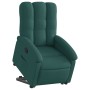 Sillón reclinable elevable tela verde oscuro en Sillones | Comprar online en Foru.es