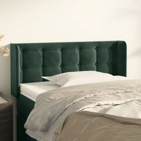 Cabecero de terciopelo verde oscuro 83x16x78/88 cm de , Cabeceros y pies de cama - Ref: Foro24-3119235, Precio: 49,15 €, Desc...