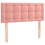 Cabecero con LED de terciopelo rosa 90x5x78/88 cm de , Cabeceros y pies de cama - Ref: Foro24-3122087, Precio: 59,21 €, Descu...