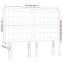 Kopfteil mit LED-Beleuchtung, schwarzer Stoff, 144 x 5 x 118/128 cm von , Kopf- und Fußteile - Ref: Foro24-3122858, Preis: 11...