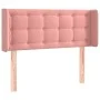 Pink velvet headboard with LED 83x16x78/88 cm by , Headboards and footboards - Ref: Foro24-3123705, Price: 56,46 €, Discount: %