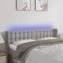 Cabecero con LED de tela gris claro 147x16x78/88 cm de , Cabeceros y pies de cama - Ref: Foro24-3123668, Precio: 71,70 €, Des...