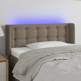 Kopfteil mit LED aus taupegrauem Stoff 93x16x78/88 cm von , Kopf- und Fußteile - Ref: Foro24-3123656, Preis: 62,81 €, Rabatt: %