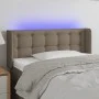 Kopfteil mit LED aus taupegrauem Stoff 93x16x78/88 cm von , Kopf- und Fußteile - Ref: Foro24-3123656, Preis: 62,81 €, Rabatt: %