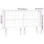 Kopfteil mit LED-Cappuccino-Kunstleder 163x16x118/128cm von , Kopf- und Fußteile - Ref: Foro24-3124149, Preis: 134,81 €, Raba...