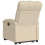 Sillón reclinable elevable de tela color crema en Sillones | Comprar online en Foru.es