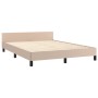Estructura de cama cabecero cuero sintético capuchino 140x200cm de , Camas y somieres - Ref: Foro24-3125578, Precio: 235,18 €...