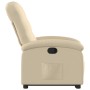 Sillón reclinable elevable de tela color crema en Sillones | Comprar online en Foru.es