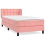 Cama box spring con colchón terciopelo rosa 80x200 cm de , Camas y somieres - Ref: Foro24-3127702, Precio: 286,07 €, Descuent...