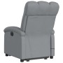 Sillón de masaje reclinable de pie de tela gris claro en Sillones | Comprar online en Foru.es
