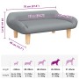 Cama para perros de tela gris claro 70x40x24 cm en Camas para perros | Comprar online en Foru.es