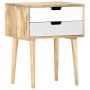 Mesita de noche de madera maciza de mango 47x35x59 cm de vidaXL, Mesitas de noche - Ref: Foro24-286481, Precio: 76,38 €, Desc...