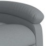 Sillón de masaje reclinable de pie de tela gris claro en Sillones | Comprar online en Foru.es