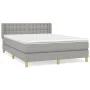 Boxspringbett mit hellgrauer Stoffmatratze 140x190 cm von , Betten und Lattenroste - Ref: Foro24-3130585, Preis: 461,22 €, Ra...