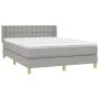 Boxspringbett mit hellgrauer Stoffmatratze 140x190 cm von , Betten und Lattenroste - Ref: Foro24-3130585, Preis: 461,22 €, Ra...