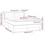 Boxspringbett mit hellgrauer Stoffmatratze 140x190 cm von , Betten und Lattenroste - Ref: Foro24-3130585, Preis: 461,22 €, Ra...