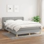 Cama box spring con colchón tela gris claro 140x190 cm de , Camas y somieres - Ref: Foro24-3127117, Precio: 487,46 €, Descuen...