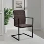 Sillas de comedor voladizas 2 unidades cuero sintético marrón de vidaXL, Sillas de comedor - Ref: Foro24-242284, Precio: 180,...