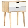 Mesita de noche de madera maciza de mango 47x35x59 cm de vidaXL, Mesitas de noche - Ref: Foro24-286481, Precio: 76,38 €, Desc...