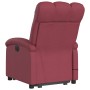 Sillón reclinable de masaje elevable tela rojo tinto en Sillones | Comprar online en Foru.es