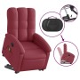Sillón reclinable de masaje elevable tela rojo tinto en Sillones | Comprar online en Foru.es