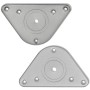4 Patas de mesa ajustables en alturas 870 mm color cromo de vidaXL, Patas para mesas - Ref: Foro24-242143, Precio: 61,87 €, D...