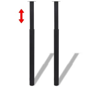 2x Patas de mesa telescópicas negro 710 mm-1100 mm de vidaXL, Patas para mesas - Ref: Foro24-242153, Precio: 50,24 €, Descuen...