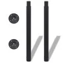 2x Black telescopic table legs 710 mm-1100 mm by vidaXL, Table legs - Ref: Foro24-242153, Price: 50,24 €, Discount: %