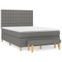 Cama box spring con colchón tela gris oscuro 140x200 cm de , Camas y somieres - Ref: Foro24-3137478, Precio: 550,59 €, Descue...