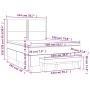 Cama box spring con colchón terciopelo gris oscuro 140x190 cm de , Camas y somieres - Ref: Foro24-3137780, Precio: 515,33 €, ...