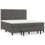 Boxspringbett mit dunkelgrauer Samtmatratze 160x200 cm von , Betten und Lattenroste - Ref: Foro24-3138032, Preis: 583,39 €, R...