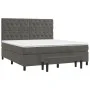 Boxspringbett mit dunkelgrauer Samtmatratze 160x200 cm von , Betten und Lattenroste - Ref: Foro24-3138032, Preis: 583,39 €, R...