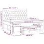 Boxspringbett mit dunkelgrauer Samtmatratze 160x200 cm von , Betten und Lattenroste - Ref: Foro24-3138032, Preis: 583,39 €, R...