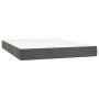 Cama box spring con colchón terciopelo gris oscuro 140x200 cm de , Camas y somieres - Ref: Foro24-3138026, Precio: 553,79 €, ...