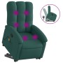 Silla de masaje reclinable de pie de tela verde oscura en Sillones | Comprar online en Foru.es