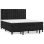 Cama box spring con colchón terciopelo negro 160x200 cm de , Camas y somieres - Ref: Foro24-3138093, Precio: 581,30 €, Descue...