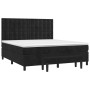 Cama box spring con colchón terciopelo negro 160x200 cm de , Camas y somieres - Ref: Foro24-3138093, Precio: 581,30 €, Descue...