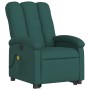 Silla de masaje reclinable de pie de tela verde oscura en Sillones | Comprar online en Foru.es
