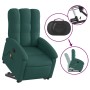 Silla de masaje reclinable de pie de tela verde oscura en Sillones | Comprar online en Foru.es
