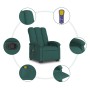 Silla de masaje reclinable de pie de tela verde oscura en Sillones | Comprar online en Foru.es