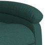 Silla de masaje reclinable de pie de tela verde oscura en Sillones | Comprar online en Foru.es